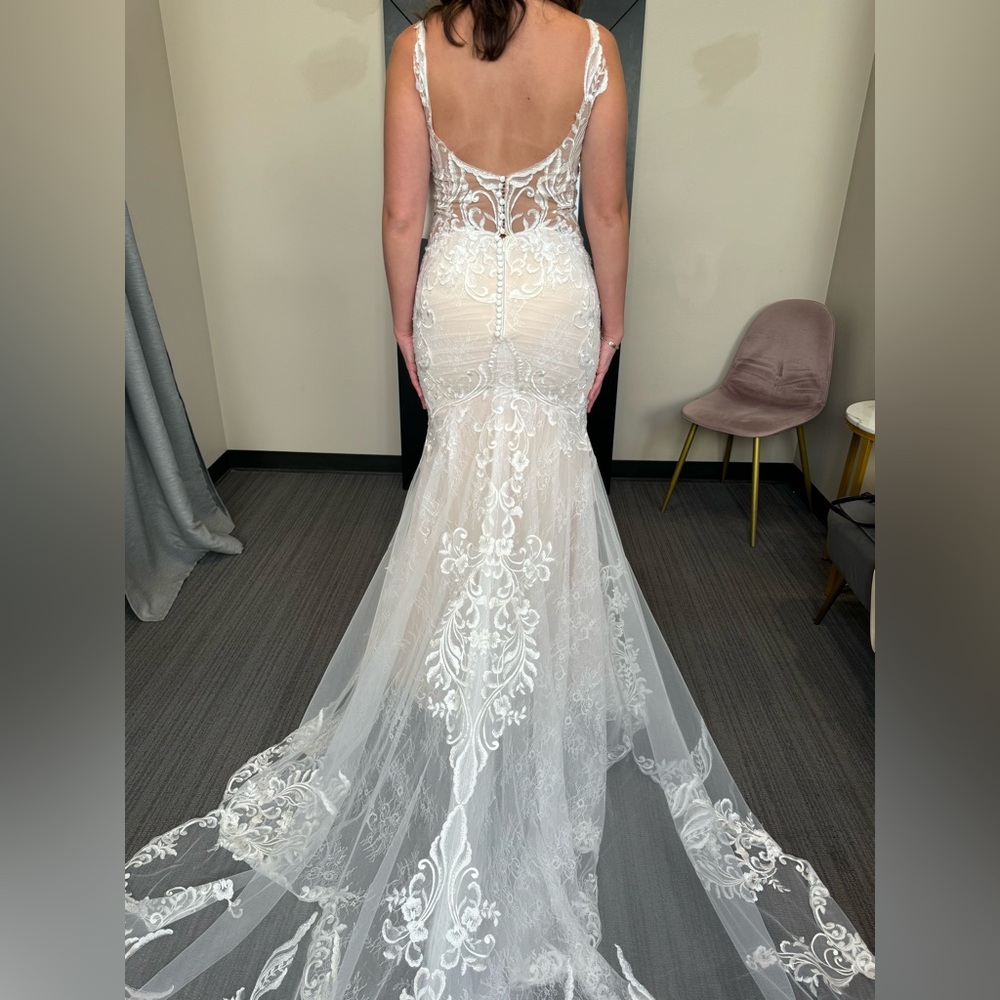 Fit and Flare Wedding Dress - Picture 2 of 4